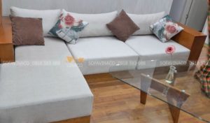 Bọc ghế sofa nhà chị Phương tại chung cư Pack View N10 dịch vọng đã hoàn thành