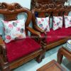 Bộ đệm ghế gỗ giả cổ đã giao cho khách hàng tại Nguyễn Du