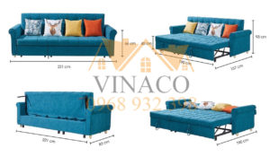Mẫu ghế sofa giường ngả tựa lưng