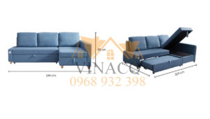 Mẫu ghế sofa giường góc L