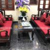 Bộ đệm ghế hoàn chỉnh của gia đình chị Hương tại phố Việt Hưng, Hà Nội