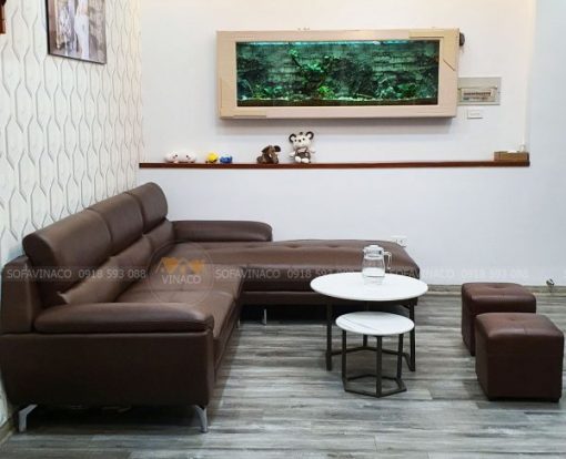 Bộ sofa đóng mới đã được hoàn thành cho anh Hải ở Nguyễn Xiển, Thanh Xuân