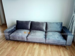Ghế được bọc lại bằng vải nhung