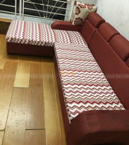 Sofa đã được thay vỏ đệm ngồi mới