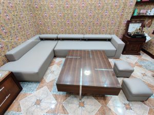 Bọc mới lại bộ ghế sofa da cho chị Nguyệt