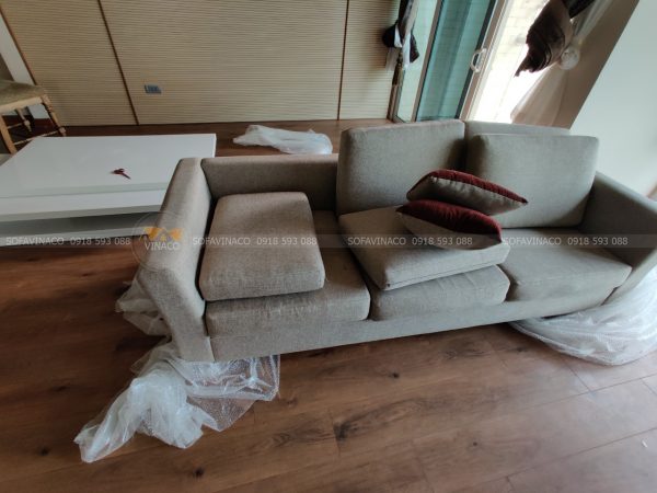 ghế sofa vải cũ rách tại ciputra