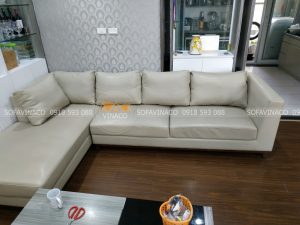 bộ đệm ghế da sau khi hoàn thành