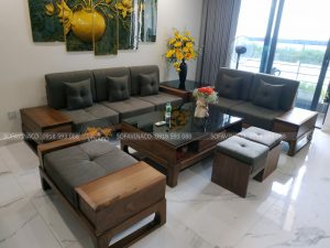 Làm đệm ghế gỗ cho chị sen tại Phạm Hùng, Hà Nội