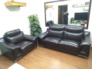 Bộ ghế sofa sau khi được nhân viên Vinaco bọc xong