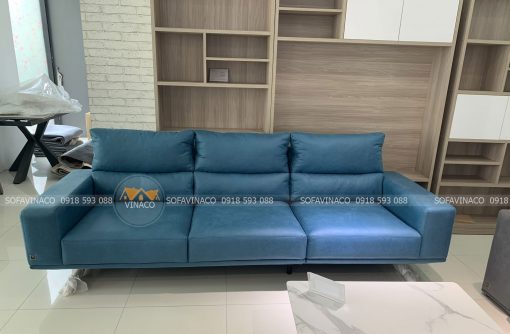 Sofa văng sau khi được đóng mới theo mẫu tại chung cư Thái Hà constrexim