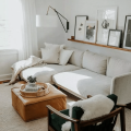 Sofa góc gam màu be đem đến cho bạn một không gian sang trọng, hiện đại