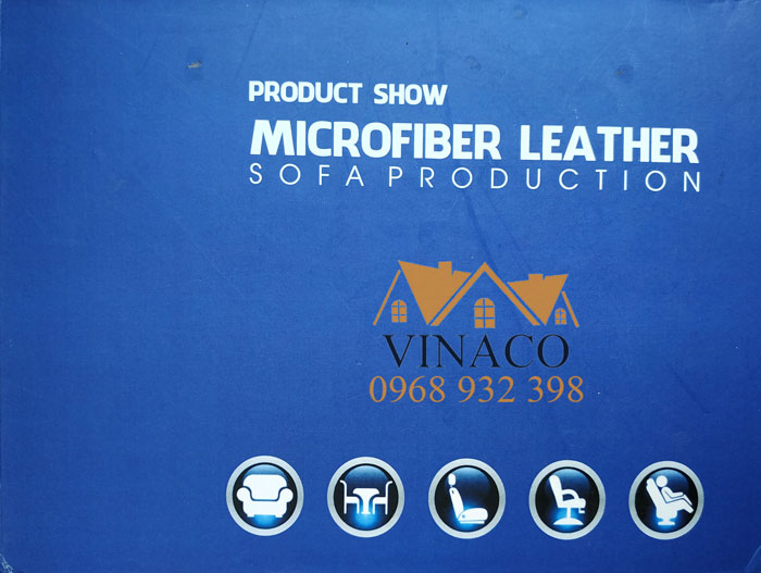 Bìa mẫu da Microfiber