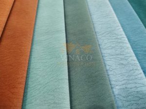 Mẫu vải nhung H50 được chụp cận mặt vải