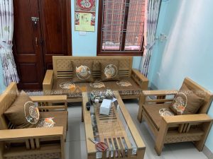 Đệm ghế cá chép vàng cho khách hàng tại Hoàn Kiếm