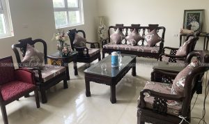 Đệm ghế ngồi hoa văn cổ điển cho khách hàng tại An Khánh
