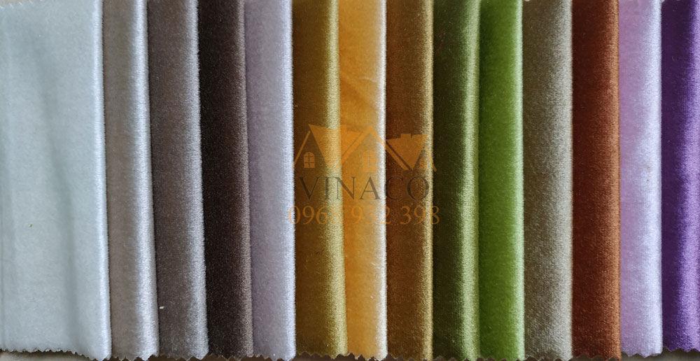Mẫu vải nhung tuyết N78 siêu mềm mịn với bảng màu đa dạng
