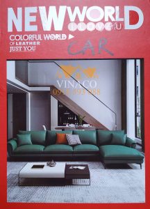 Mẫu da chuyên dùng bọc ghế sofa New World quyển đỏ