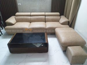Ghế được bọc lại da mới loang nhẹ rất đẹp