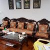 Hình ảnh bộ đệm ghế thêu dán được anh Nam chụp gửi cho Vinaco