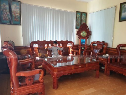 Đệm ghế da cho ghế đồng kỵ cho khách tại Bắc Ninh