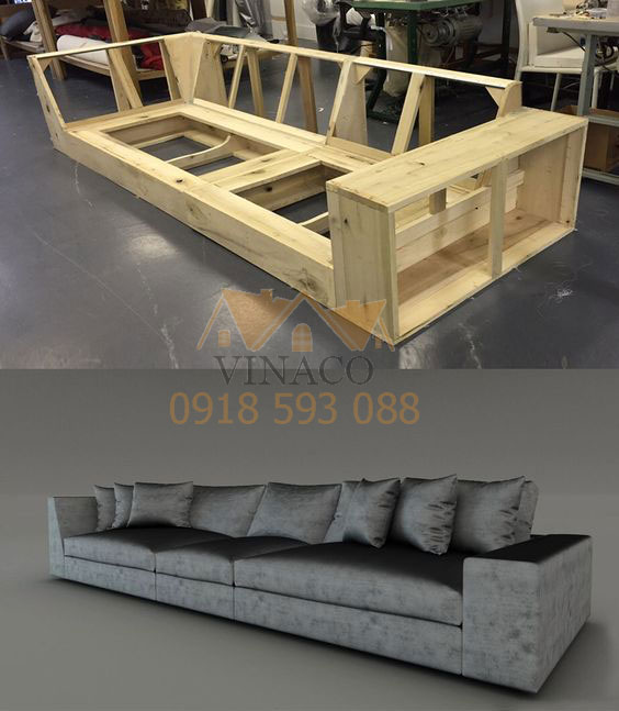 Quy trình sản xuất ghế sofa từ A-Z chất lượng tại Vinaco