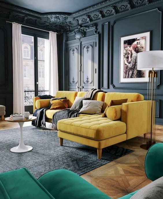 Sofa góc mang đến cho không gian phòng khách thêm sang trọng, hiện đại
