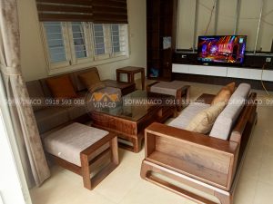 Bộ đệm ghế với chất liệu mút K43, vải nỉ mang đến cho bộ ghế sản phẩm chất lượng