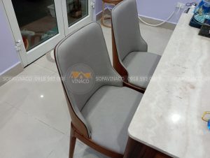 Ghế ăn sau khi được bọc