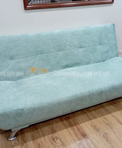 Diện mạo mới của bộ ghế sofa giường với gam màu xanh mint nhẹ nhàng