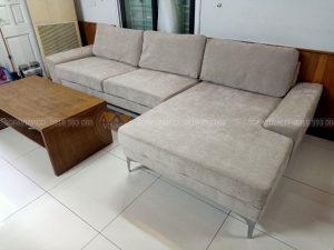 Ghế đã được bọc lại bằng vải nỉ