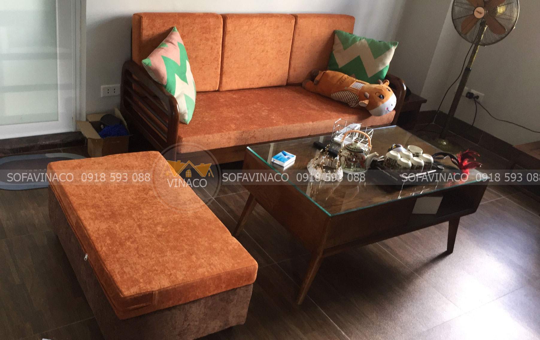 10 mẫu ghế sofa màu cam cực nổi bật cho phòng khách