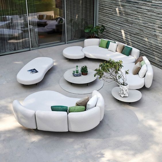 Sofa cong xu hướng cho những thiết kế nội thất hiện đại