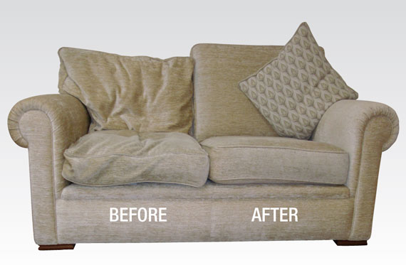 Ghế sofa bị chảy xệ và lõm đệm có thể tự xử lý tại nhà