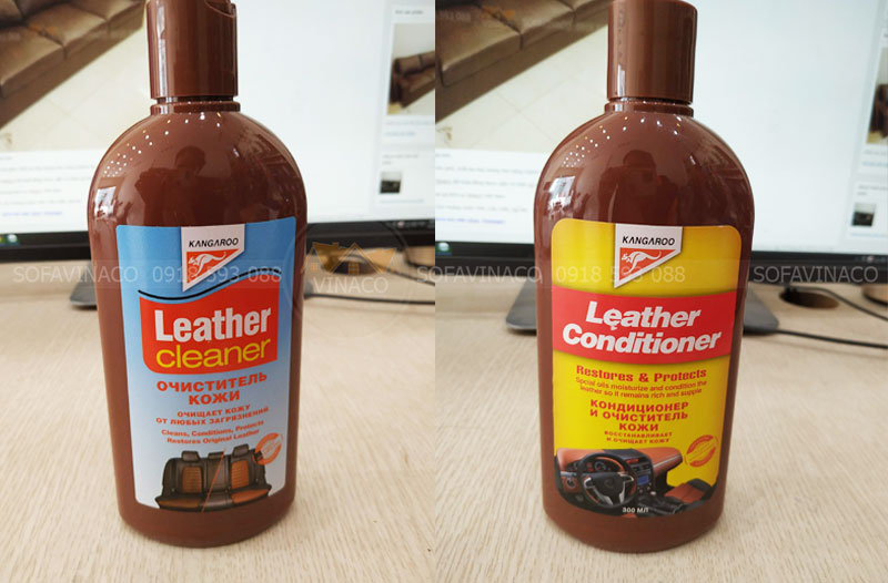 Kangaroo Leather Cleaner và Dầu dưỡng da Kangaroo Leather Conditioner