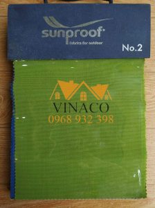 Mẫu vải ngoài trời SunProof chống bạc màu, chống thấm
