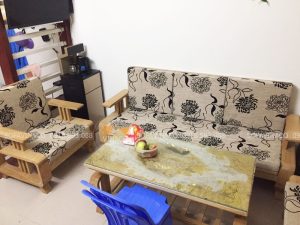 Bộ đệm ghế hoa cúc đã bàn giao cho khách hàng ở Trần Cung