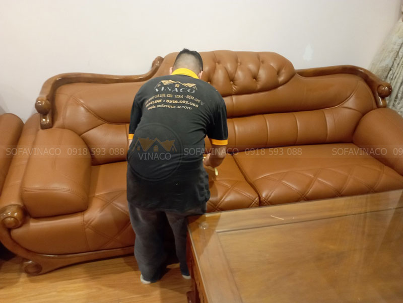 Dịch vụ bọc lại ghế sofa của Vinaco đã hoàn thành xuất sắc công trình này