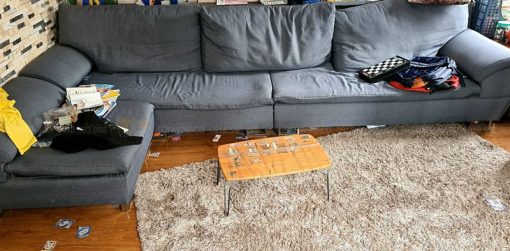 Hình ảnh bộ sofa của anh Thắng gửi về cho Vinaco