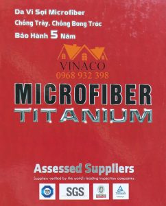 Mẫu giả da sofa Microfiber Titanium chất lượng