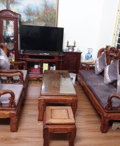 Bộ đệm ghế vải nhung đã giao cho khách hàng ở Hòe Thị, Nam Từ Liêm