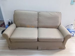 Bộ vỏ bọc phủ ghế màu be sạch sẽ trung tính