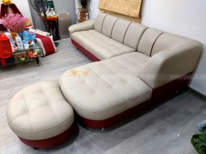 Da mới được bọc vừa vặn với khung ghế