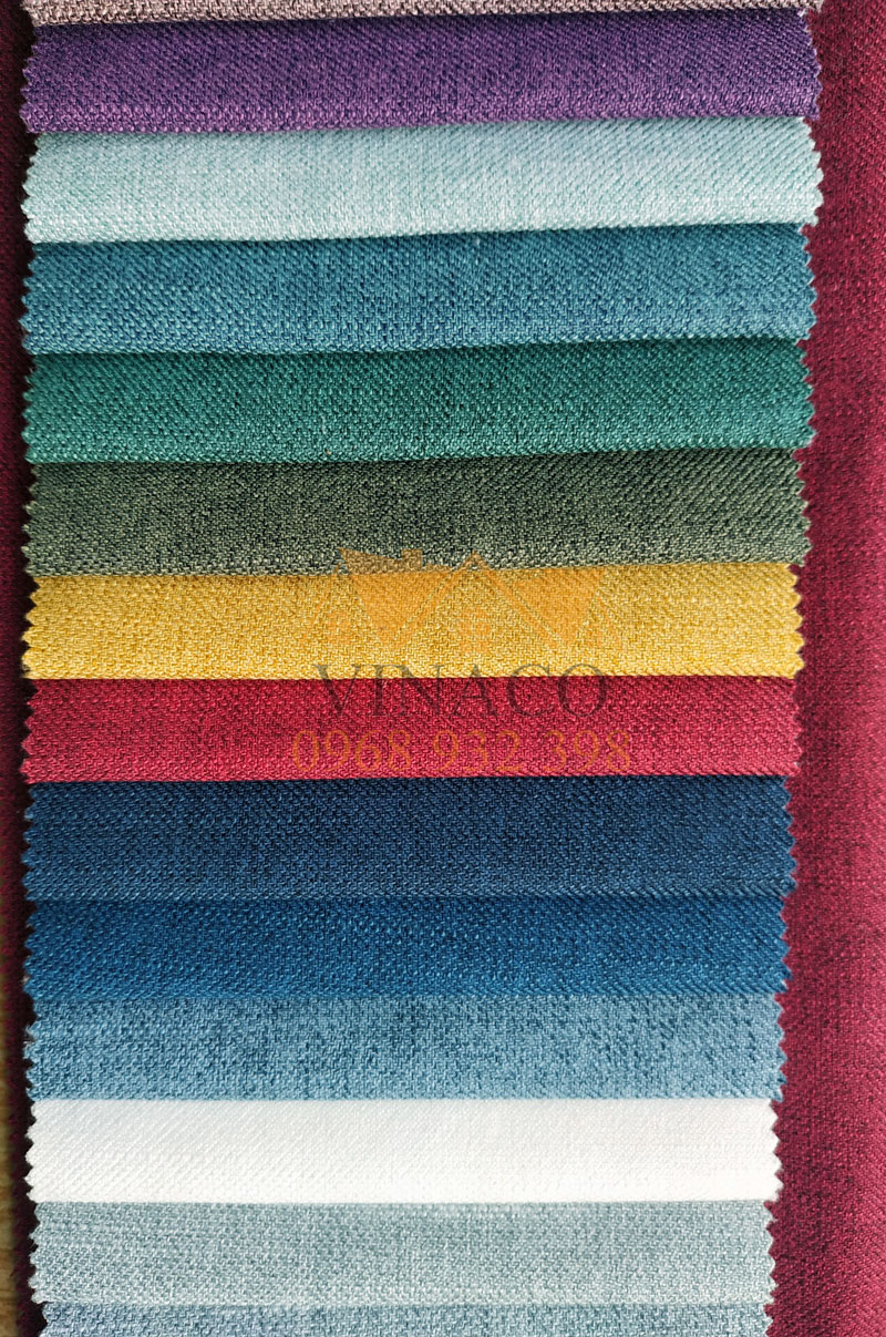 Bảng màu của mẫu vải thô R112 này có đến 29 màu sắc khác nhau 