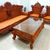Bộ đệm ghế gỗ hoàng gia dày 3cm đã hoàn thành cho khách hàng ở Hà Đông
