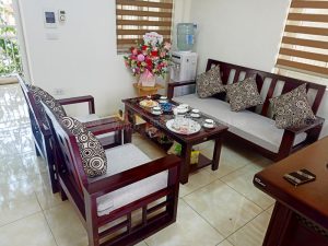 Bộ đệm ghế gỗ đã được hoàn thành