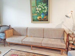 Bộ đệm ghế đã được hoàn thành cho chị Mai ở Yên Phụ