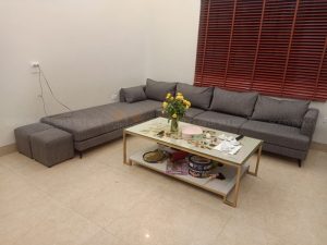 Bộ ghế đã được thay vải bọc ghế mới