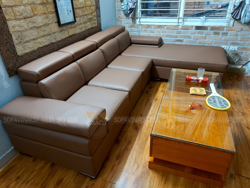Vinaco đã hoàn thành công trình bọc lại ghế sofa tại Thanh Nhàn