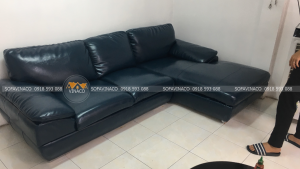 Bọc lại ghế sofa da cho khách tại Hoàng Văn Thụ, Phú Nhuận