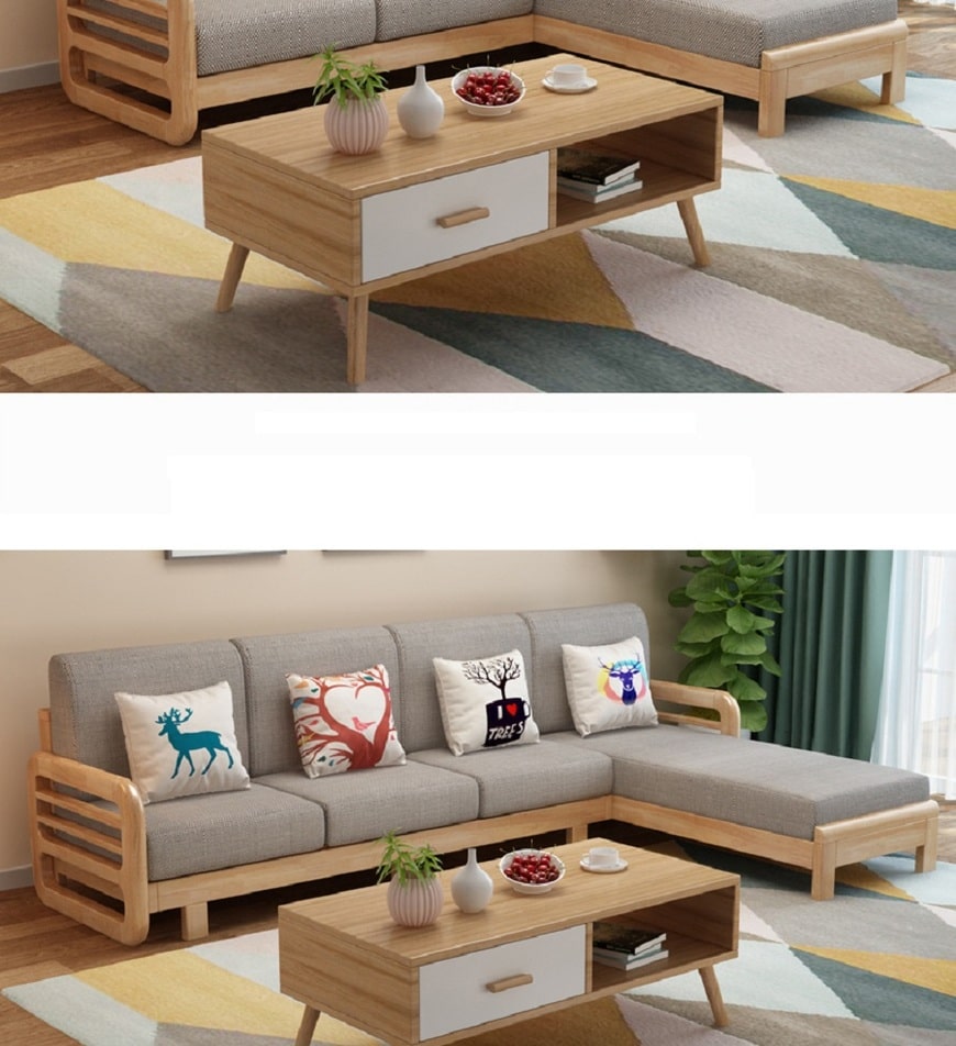 Làm đệm cho ghế gỗ mang tới tính thẩm mỹ cao hơn cho không gian phòng khách